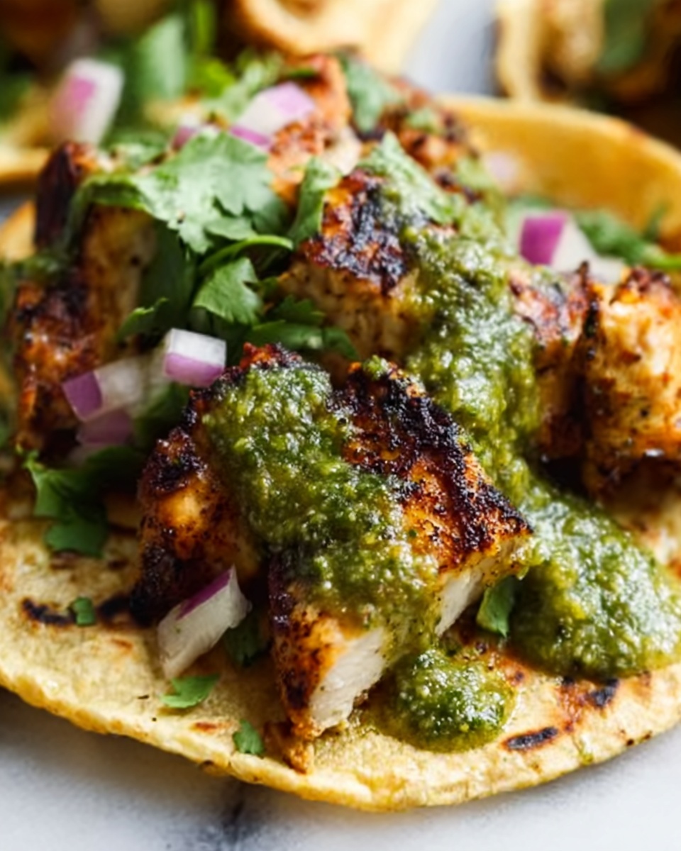 Ridiculously Good Chicken Tacos with Green Sauce Recipe - Recipe Image