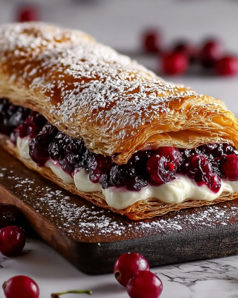 Creamy Cherry Strudel Recipe