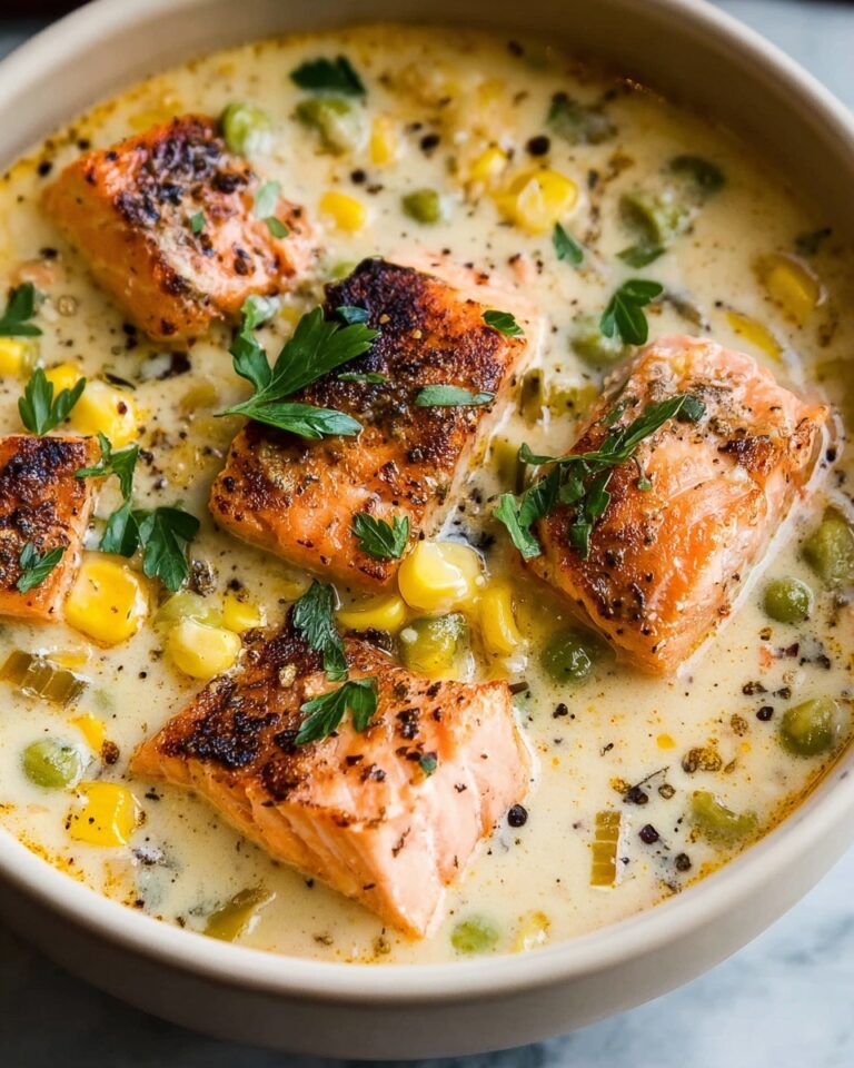 Creamy Blackened Salmon Chowder Recipe