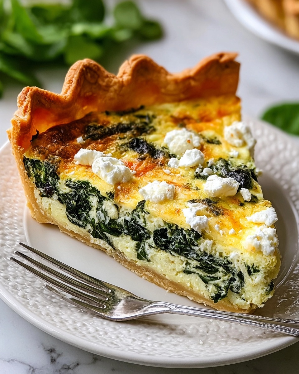Spinach Feta Quiche Recipe - Recipe Image