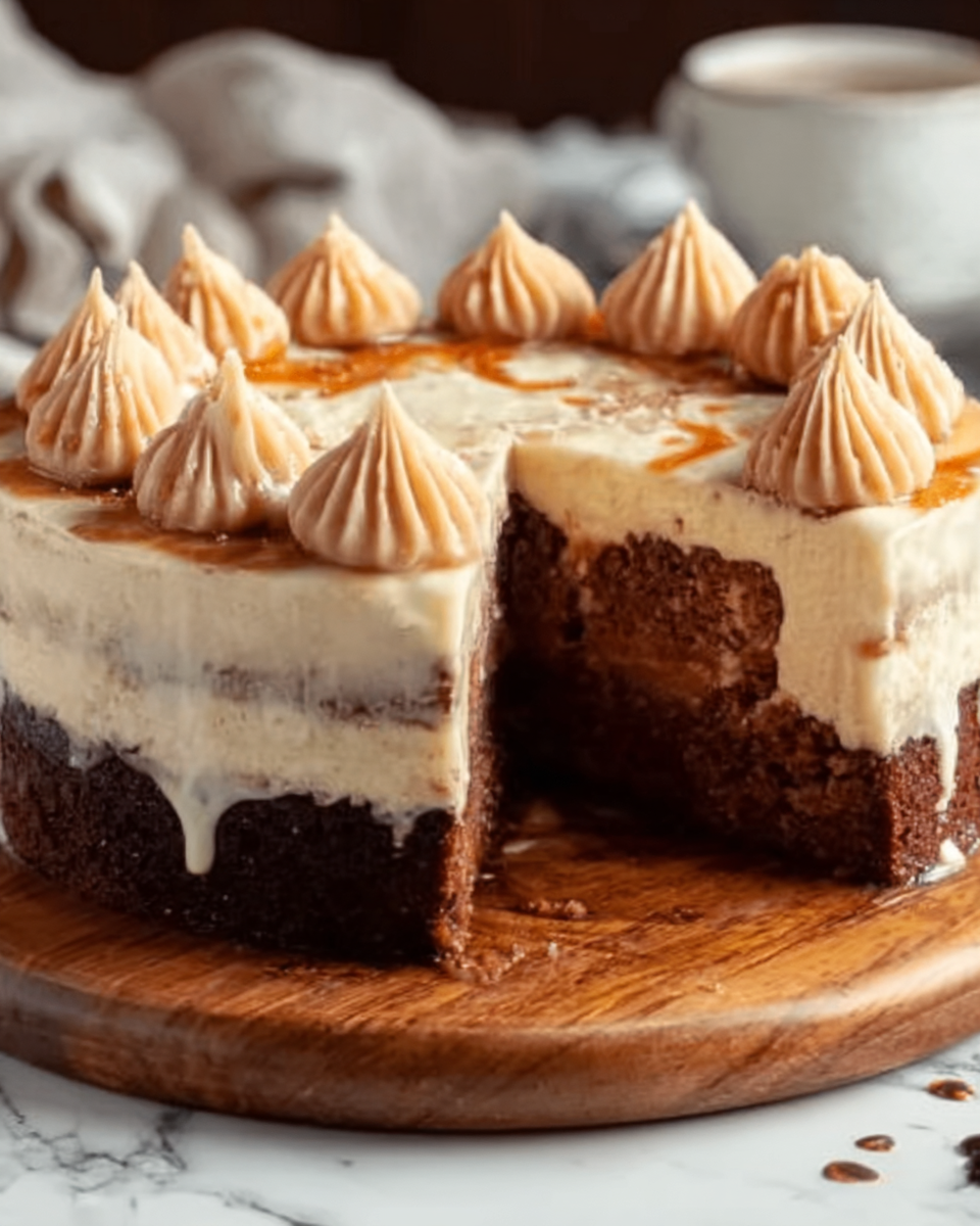 Pumpkin Spice Latte Cake with Espresso Cream Cheese Frosting Recipe - Recipe Image