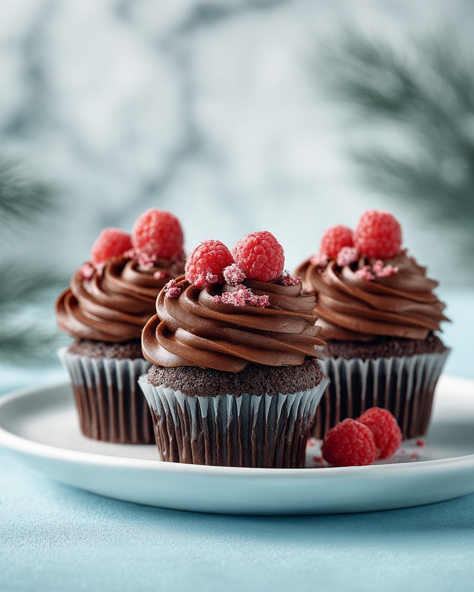Decadent Raspberry Chocolate Lava Cupcakes Recipe - Recipe Image