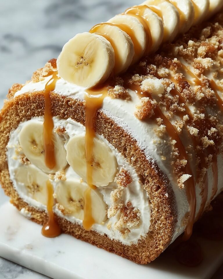 Banana Caramel Roll Cake Recipe