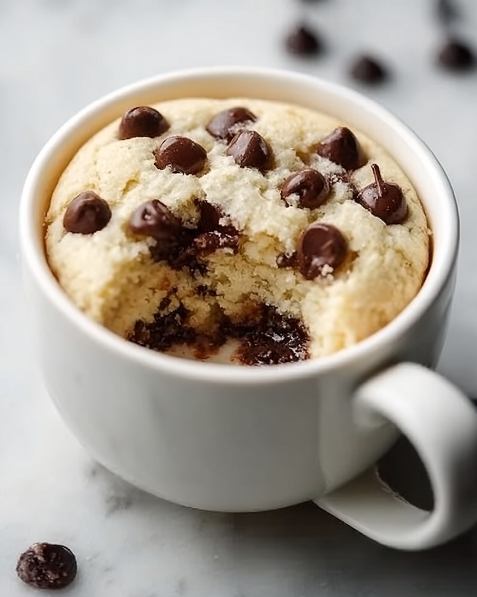 Chocolate Chip Mug Cake Recipe - Recipe Image