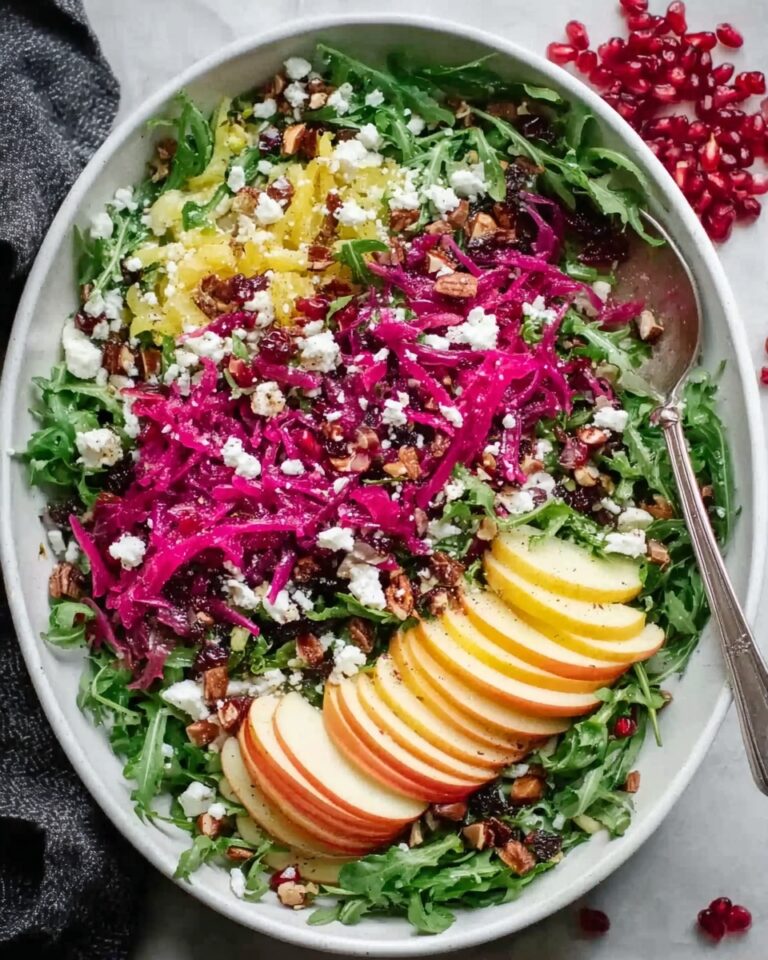 Winter Salad with Tangy Homemade Vinaigrette Recipe