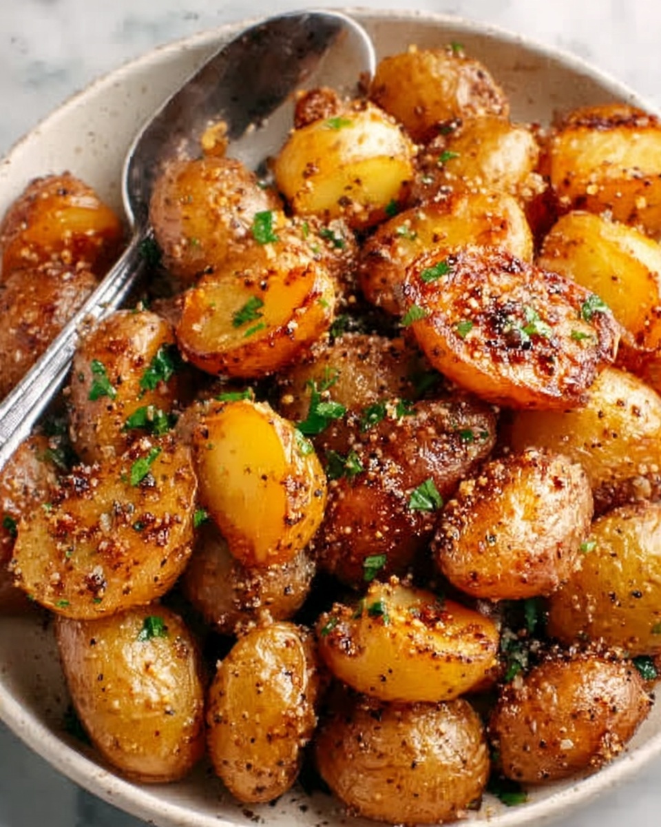 Honey Mustard Roasted Baby Potatoes Recipe - Recipe Image