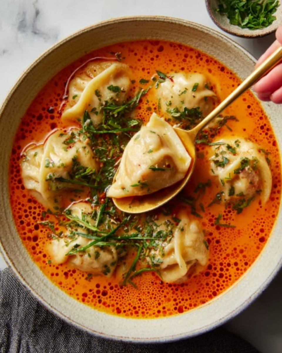 Coconut Curry Soup with Vegan Dumplings Recipe - Recipe Image