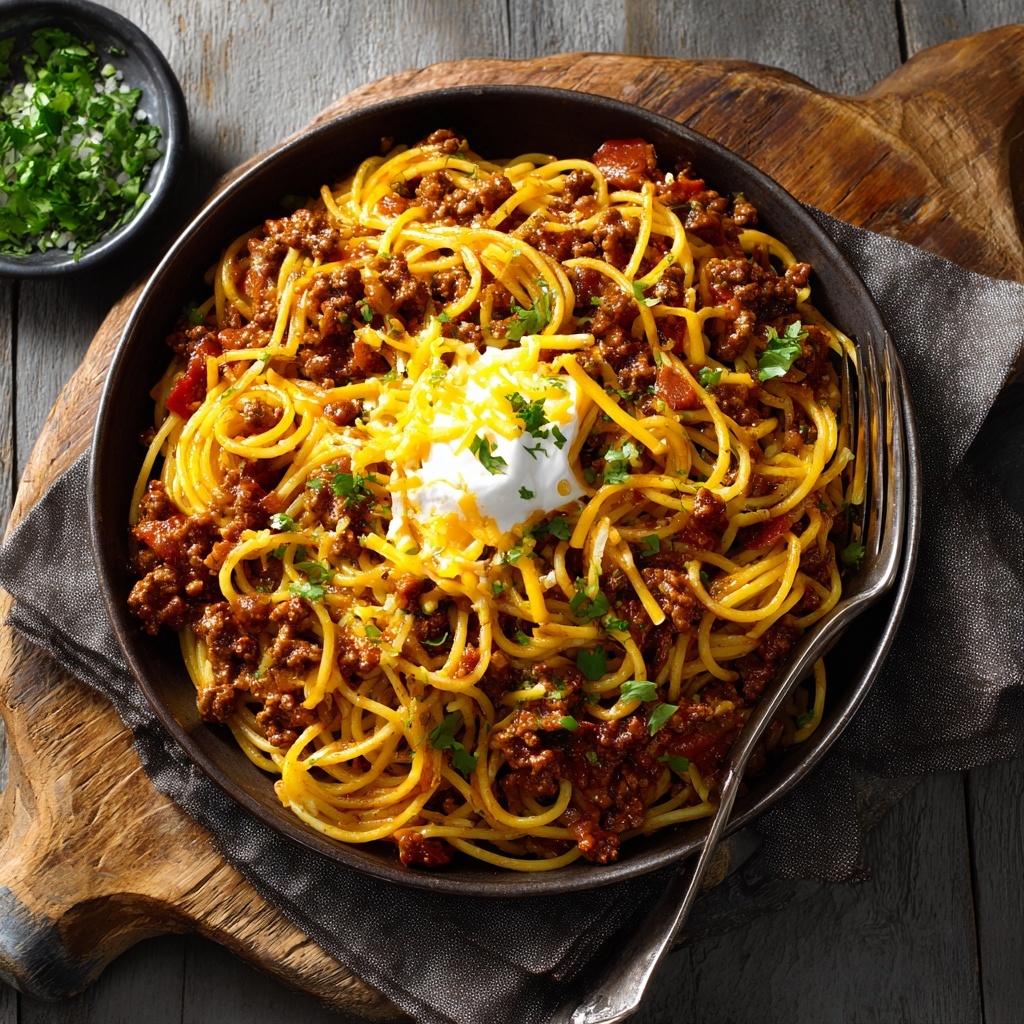 Cowboy Spaghetti Recipe - Recipe Image