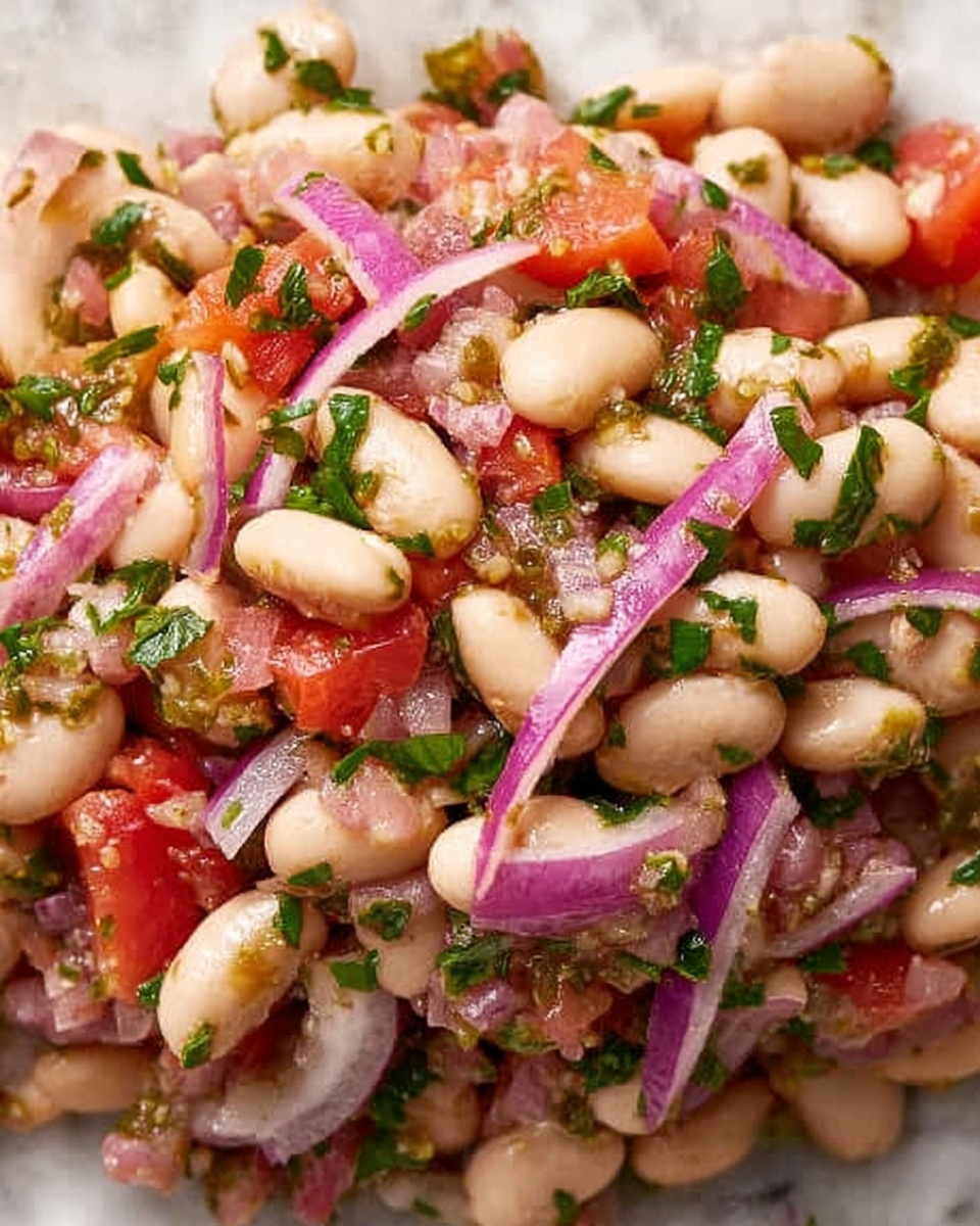 Piyaz: An Incredible Ultimate Turkish White Bean Salad Recipe - Recipe Image