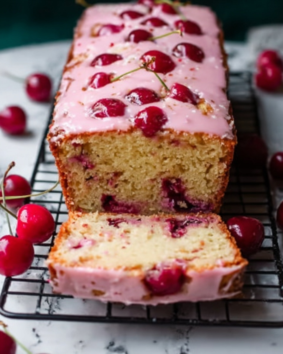 Cherry Almond Bread with Cherry Glaze Recipe - Recipe Image