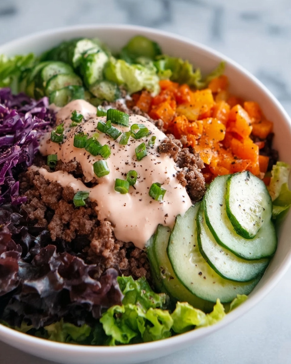 Healthy Burger in a Bowl Recipe - Recipe Image