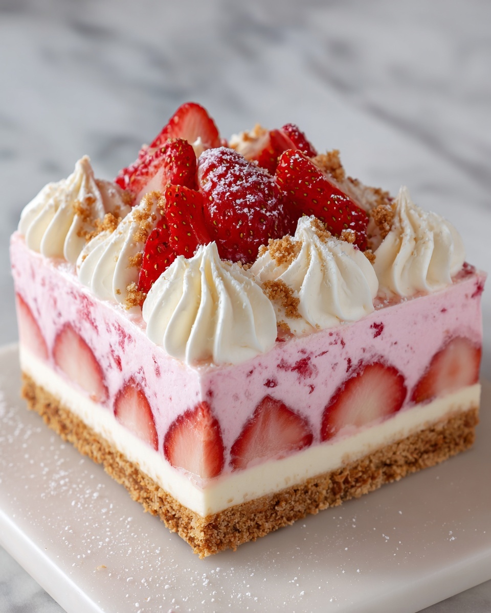 Strawberry Shortcake Freezer Pie Recipe - Recipe Image