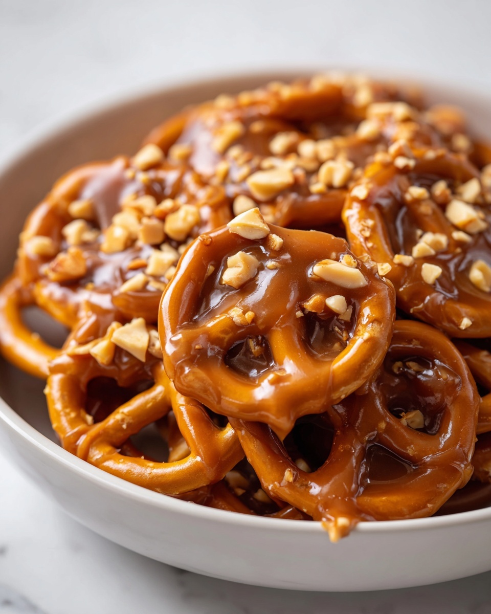 Caramel Pretzels Recipe (Butter Toffee Pretzels) Recipe - Recipe Image