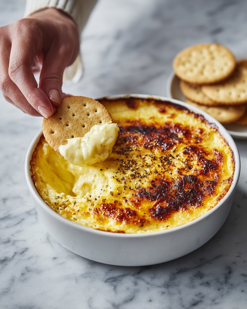Hot Onion Dip with Swiss and Parmesan Recipe - Recipe Image