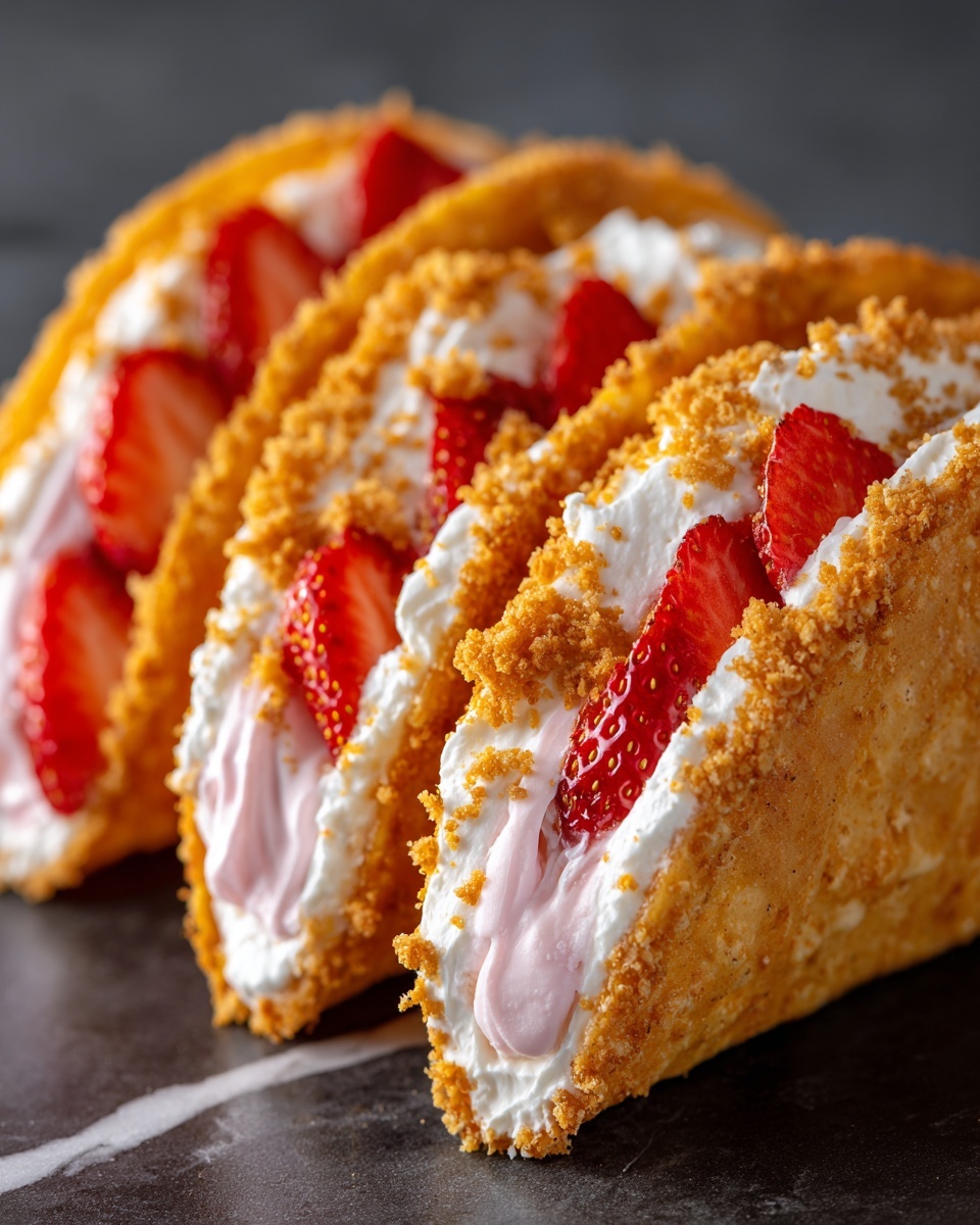 Strawberry Crunch Cheesecake Tacos Recipe - Recipe Image