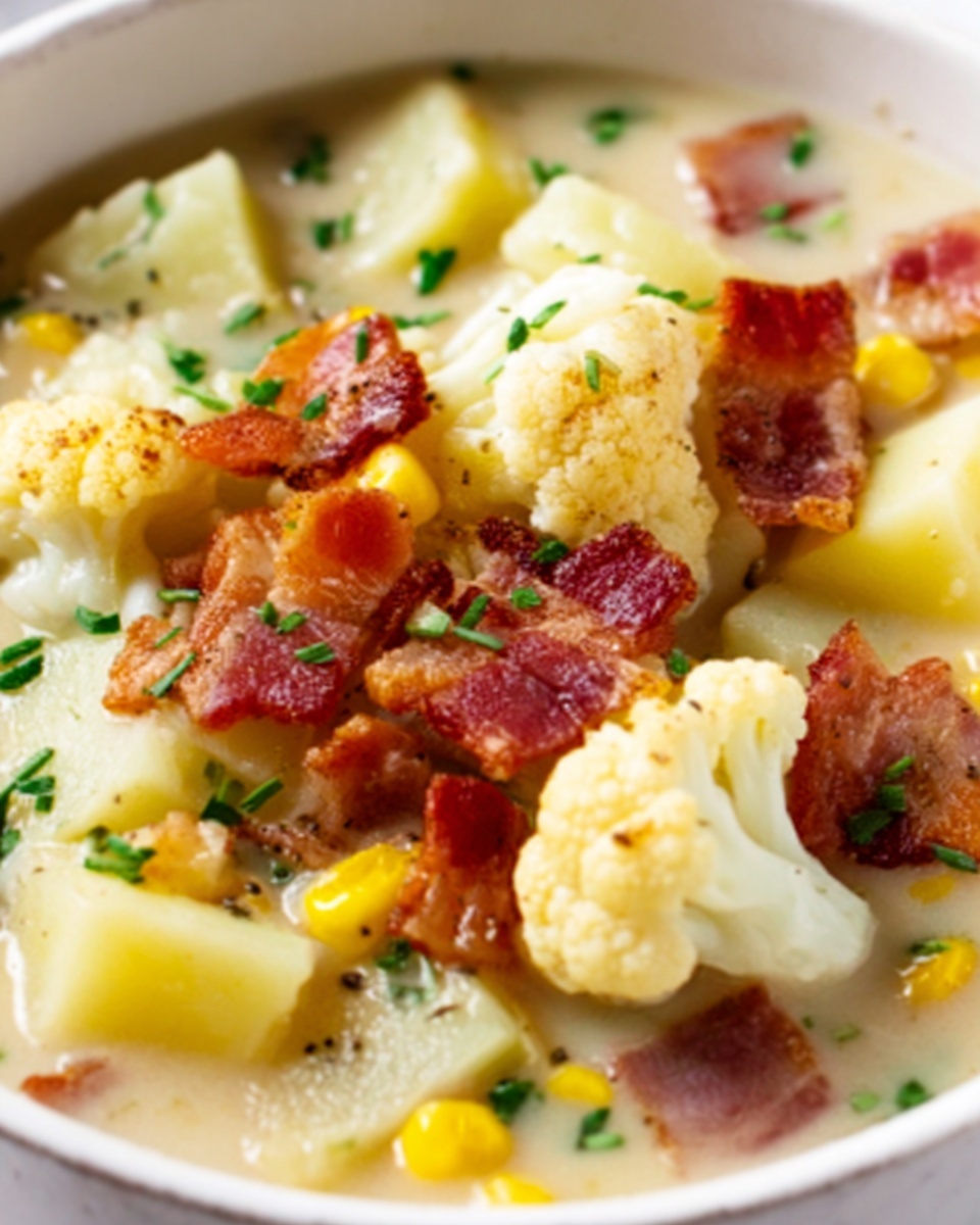 Slow Cooker Cauliflower Corn Chowder Recipe - Recipe Image