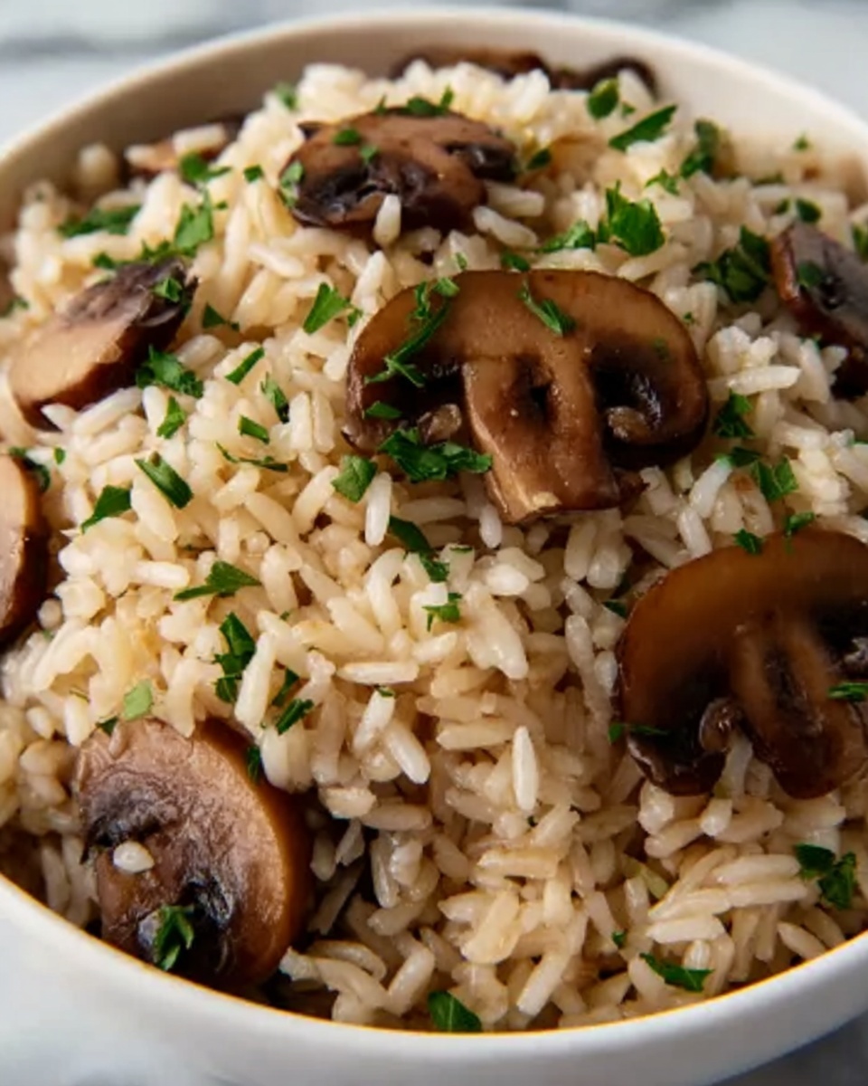 Creamy Mushroom Rice Recipe - Recipe Image