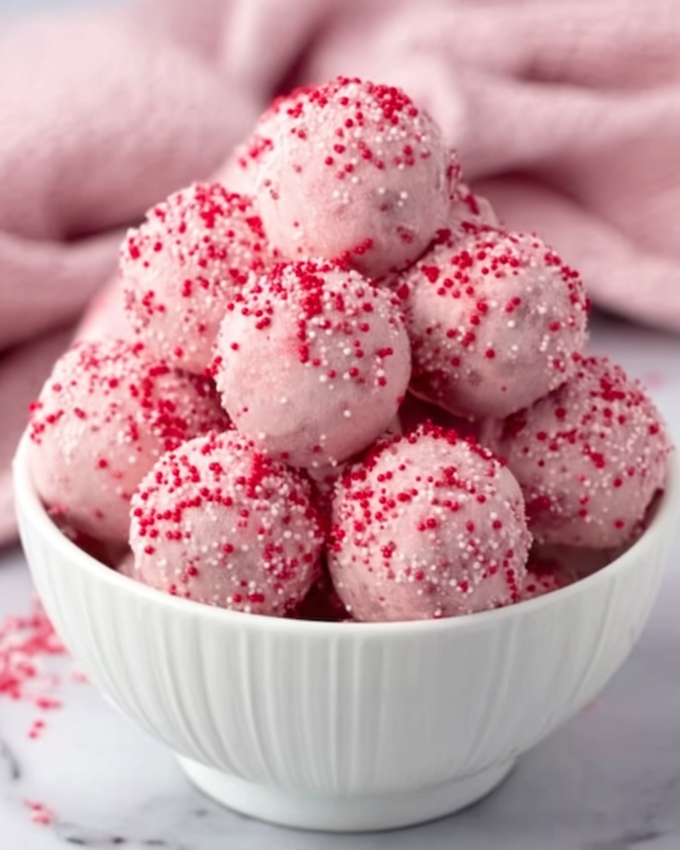 Strawberry Cake Balls Recipe - Recipe Image
