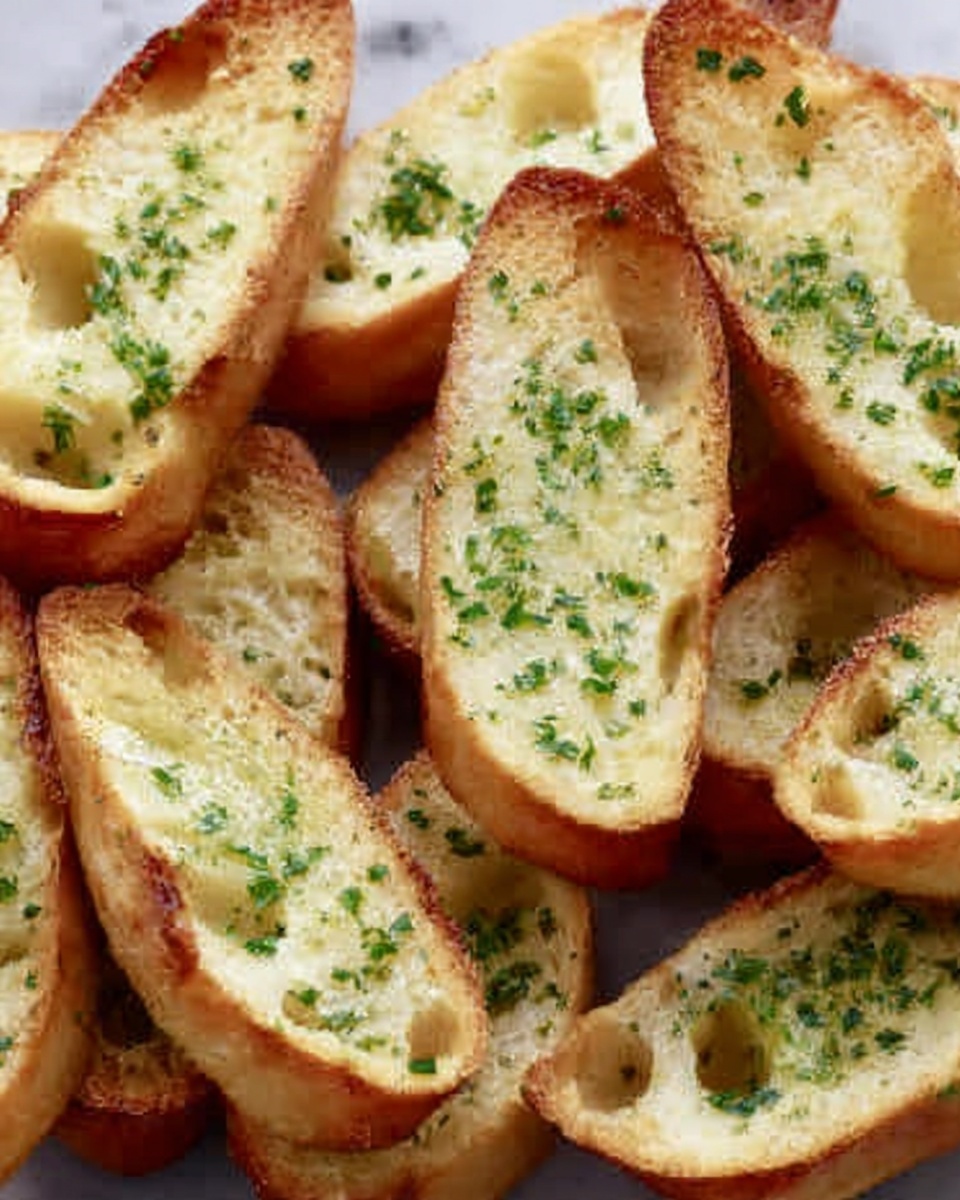 Garlic Bread Crostini Recipe - Recipe Image