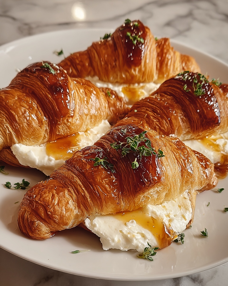 Whipped Ricotta with Burnt Honey Croissants Recipe - Recipe Image