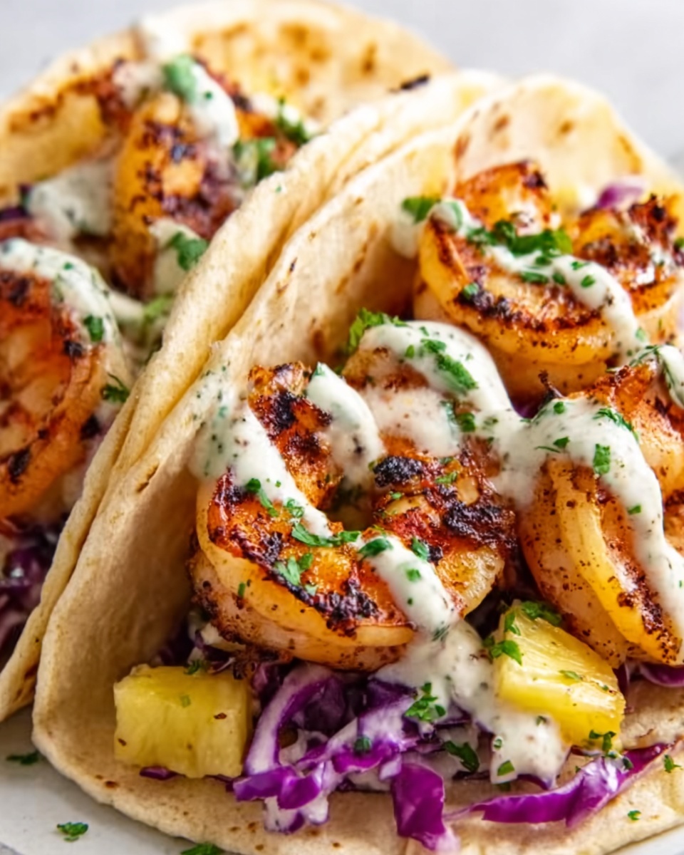 Jerk Shrimp Tacos with Pineapple Salsa Recipe - Recipe Image
