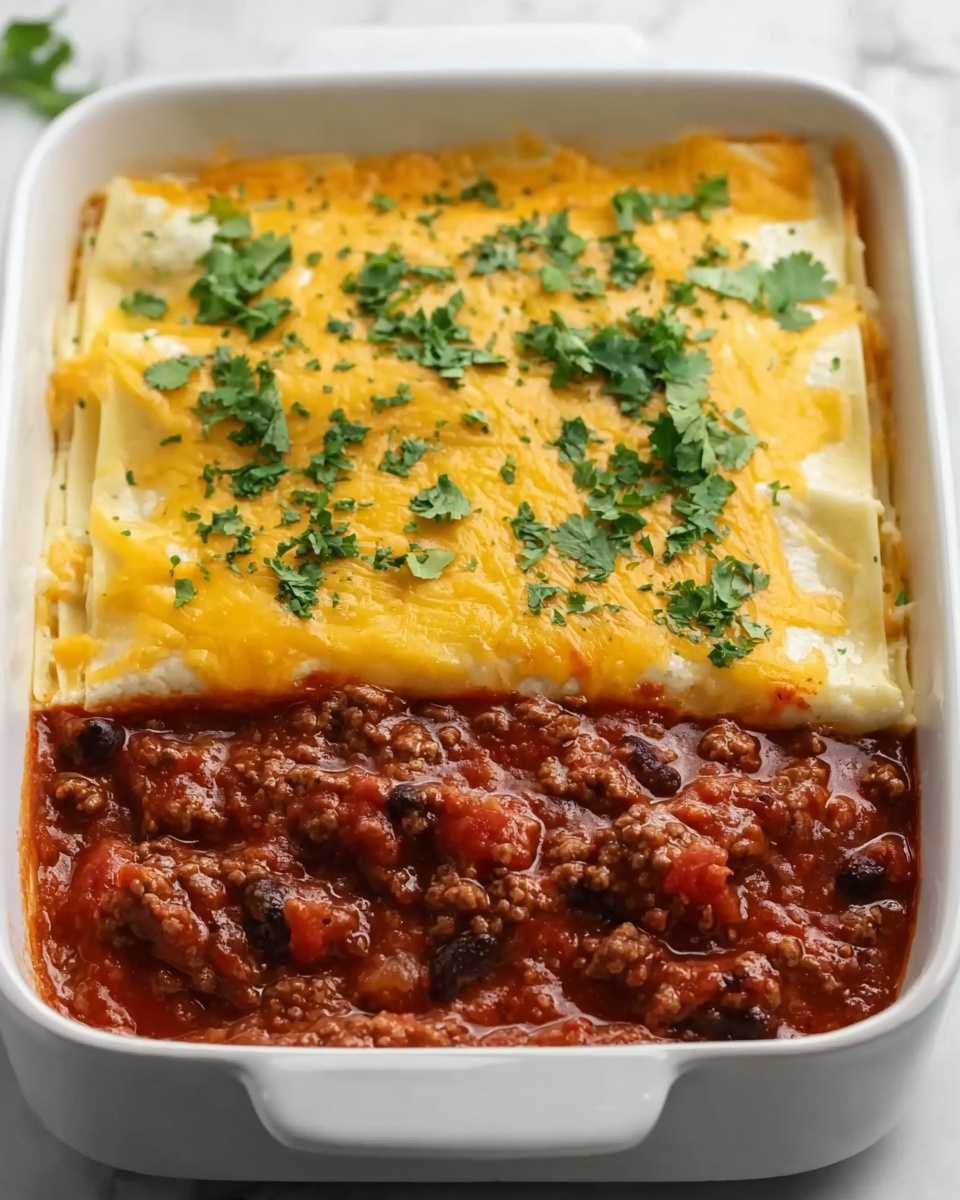 Beef Enchilada Casserole with Corn Tortillas Recipe - Recipe Image