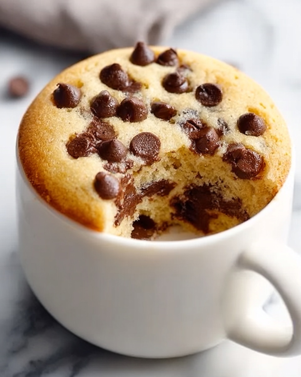 Chocolate Chip Mug Cake Recipe - Recipe Image