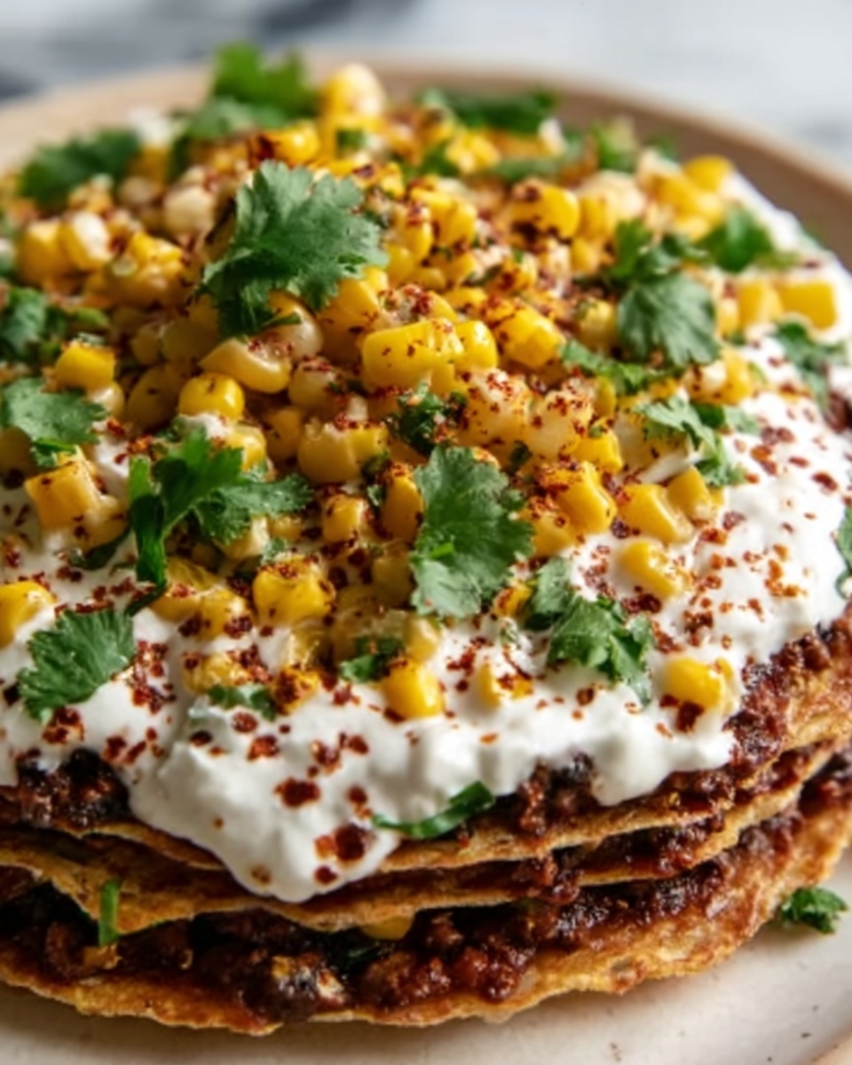 Mexican Street Corn Tostadas Recipe - Recipe Image