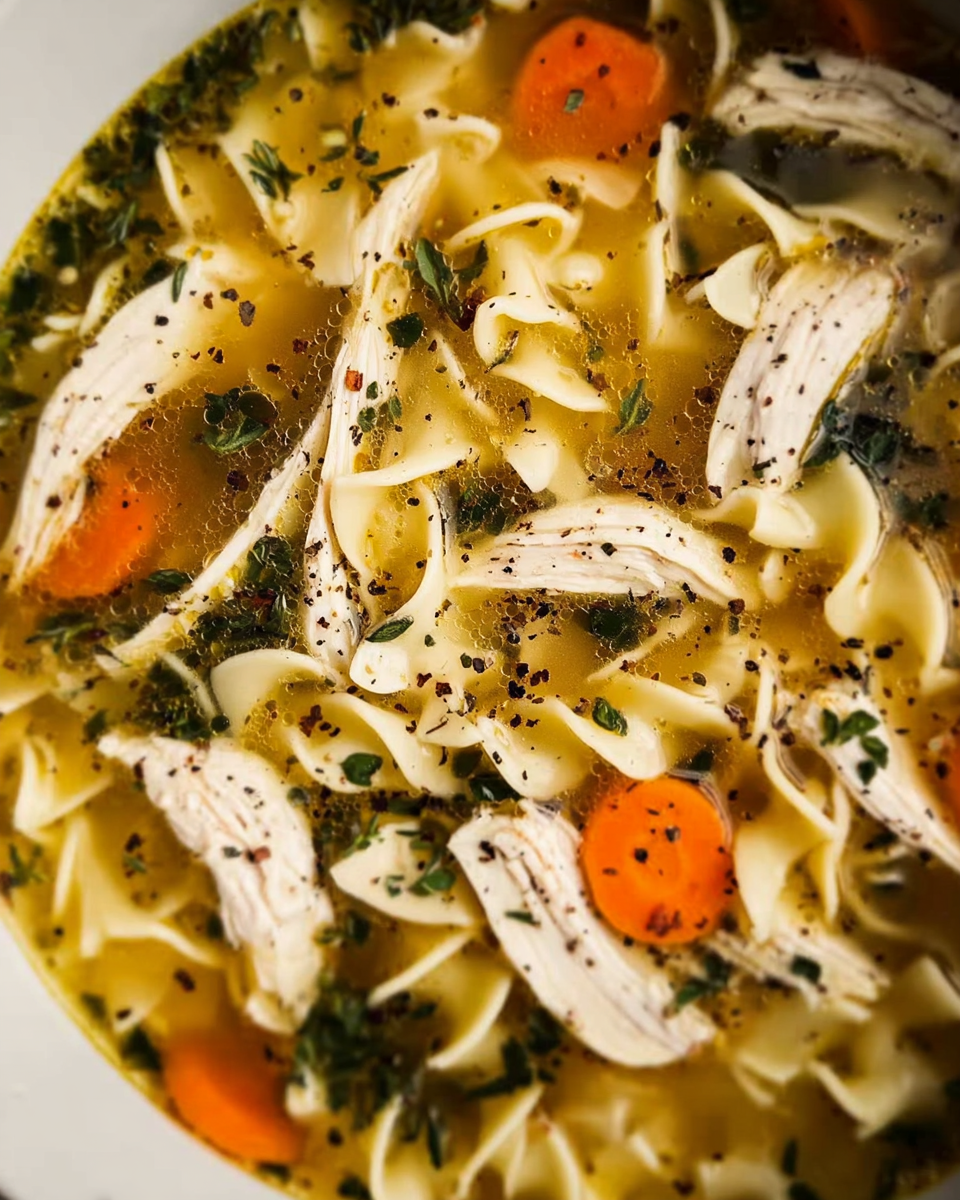 Crockpot Chicken Noodle Soup: An Incredible Comforting Classic Recipe - Recipe Image