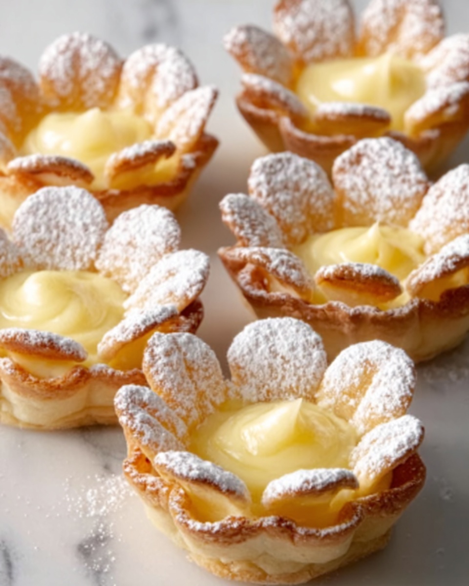Lemon Curd Tartlet Flowers Recipe - Recipe Image