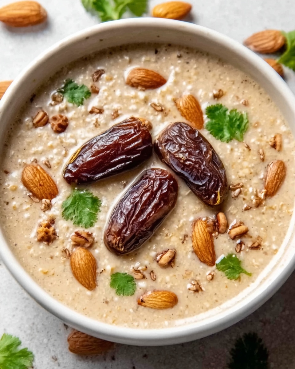Farro Breakfast Pudding with Dates and Cardamom Recipe - Recipe Image