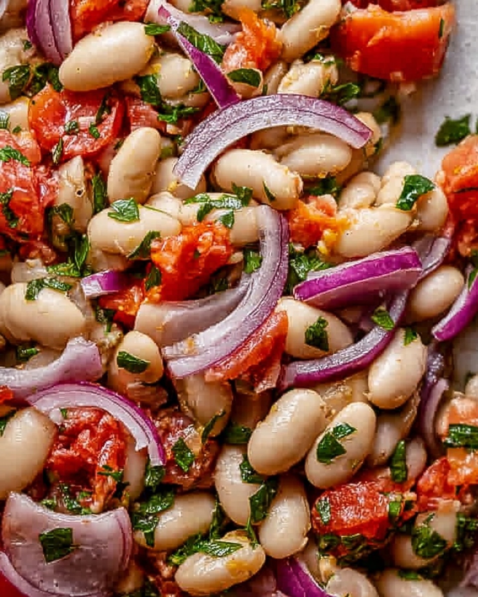 Piyaz: An Incredible Ultimate Turkish White Bean Salad Recipe - Recipe Image