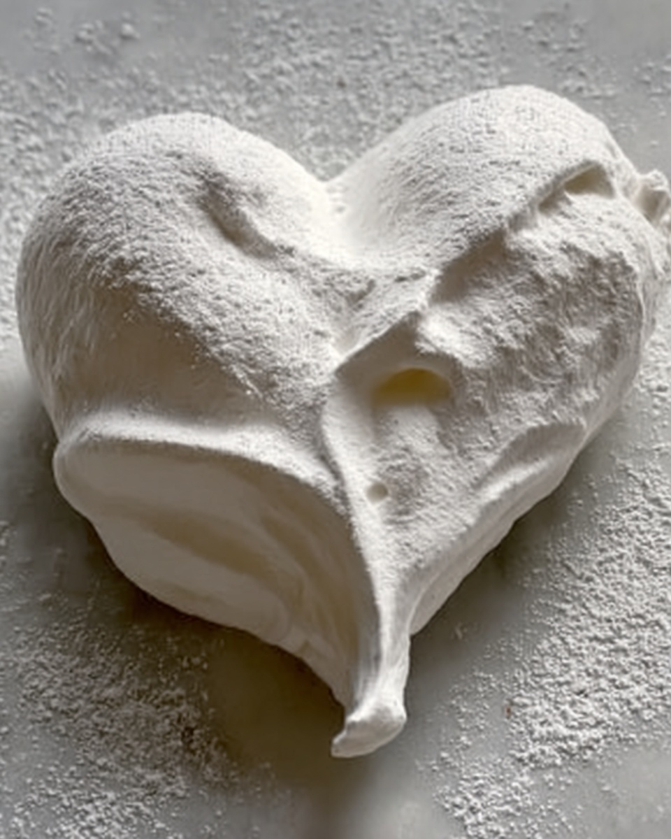 Heart-Shaped Pavlova with Fresh Berries and Whipped Cream Recipe - Recipe Image