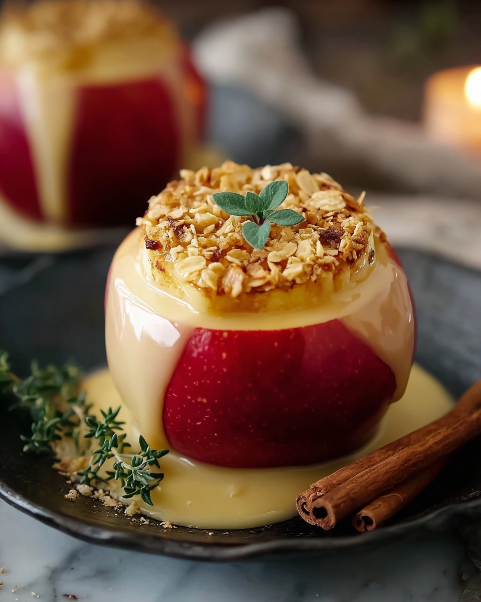 Cinnamon Oatmeal Stuffed Apples Recipe - Recipe Image