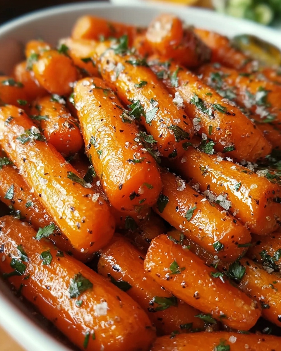 Honey Garlic Butter Roasted Carrots Recipe - Recipe Image