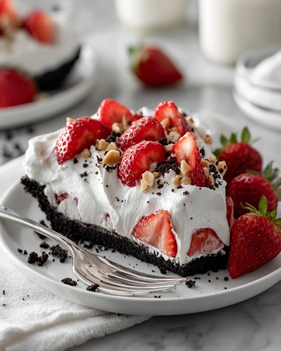 Strawberries & Cream Pie Recipe - Recipe Image