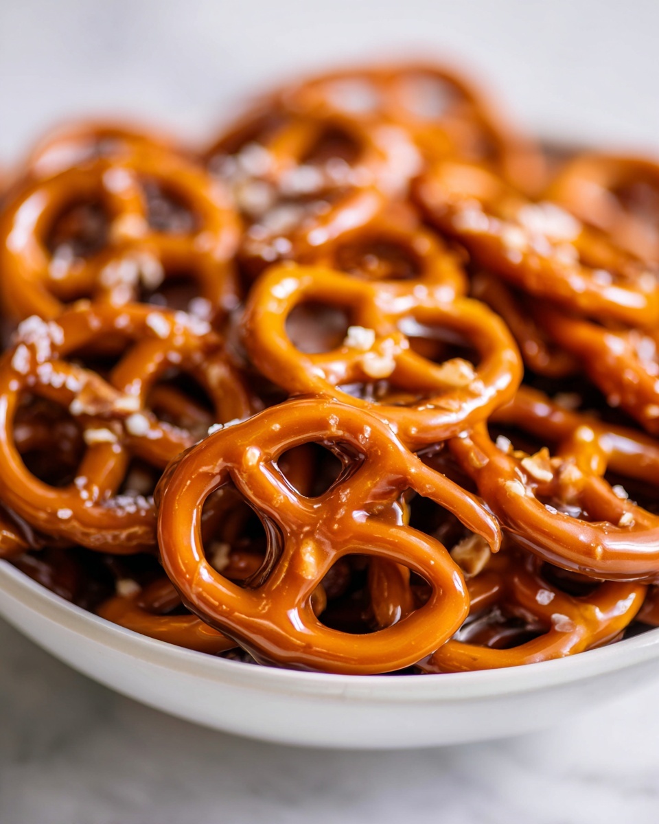 Caramel Pretzels Recipe (Butter Toffee Pretzels) Recipe - Recipe Image