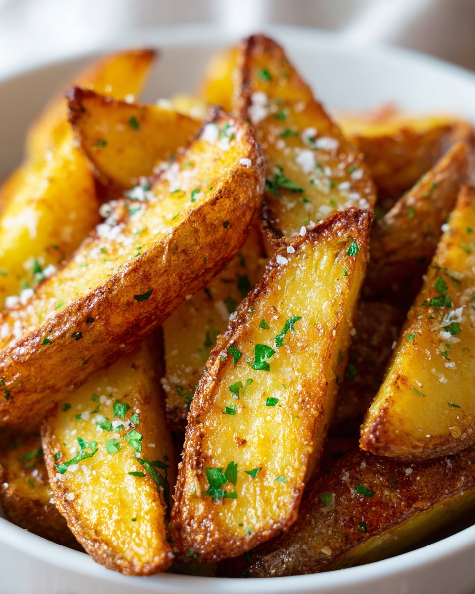 Baked Garlic Parmesan Fries Recipe - Recipe Image