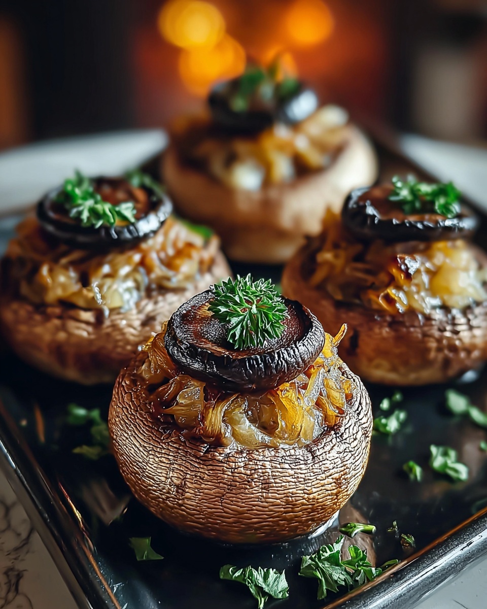 Stuffed Mushroom Eyeballs: A Spooky Halloween Appetizer Recipe - Recipe Image