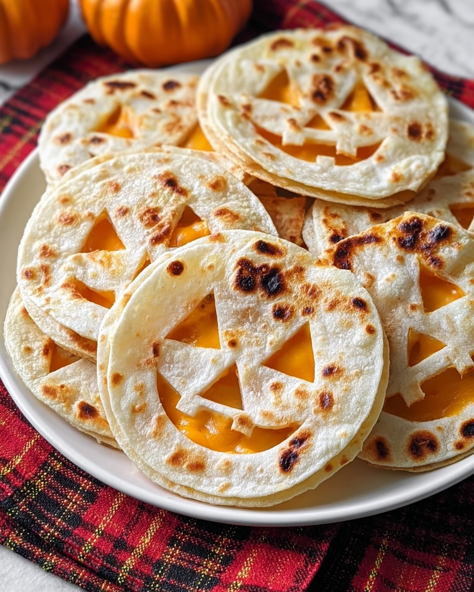 Jack o' Lantern Quesadillas: A Spooky Halloween Recipe - Recipe Image
