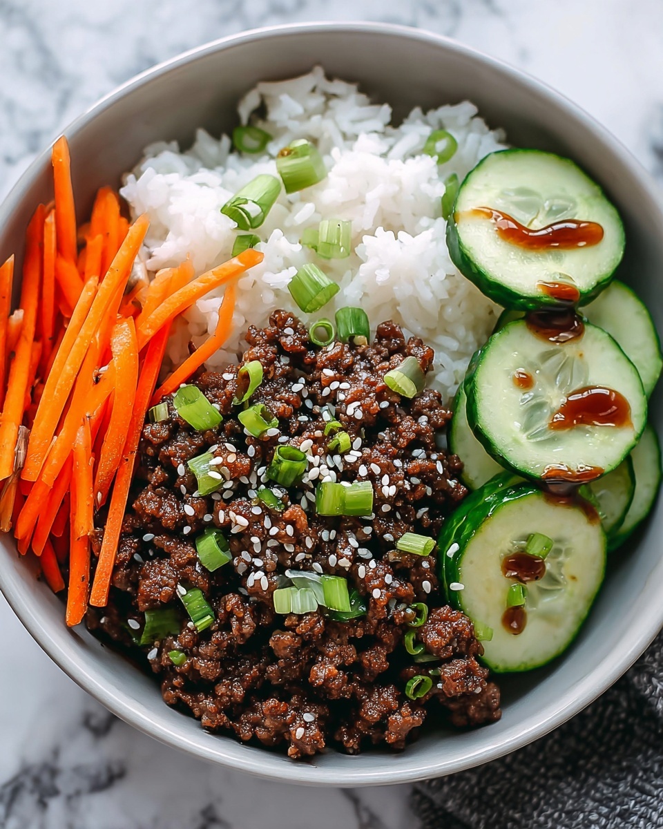 Korean Ground Beef Bowl Recipe - Recipe Image