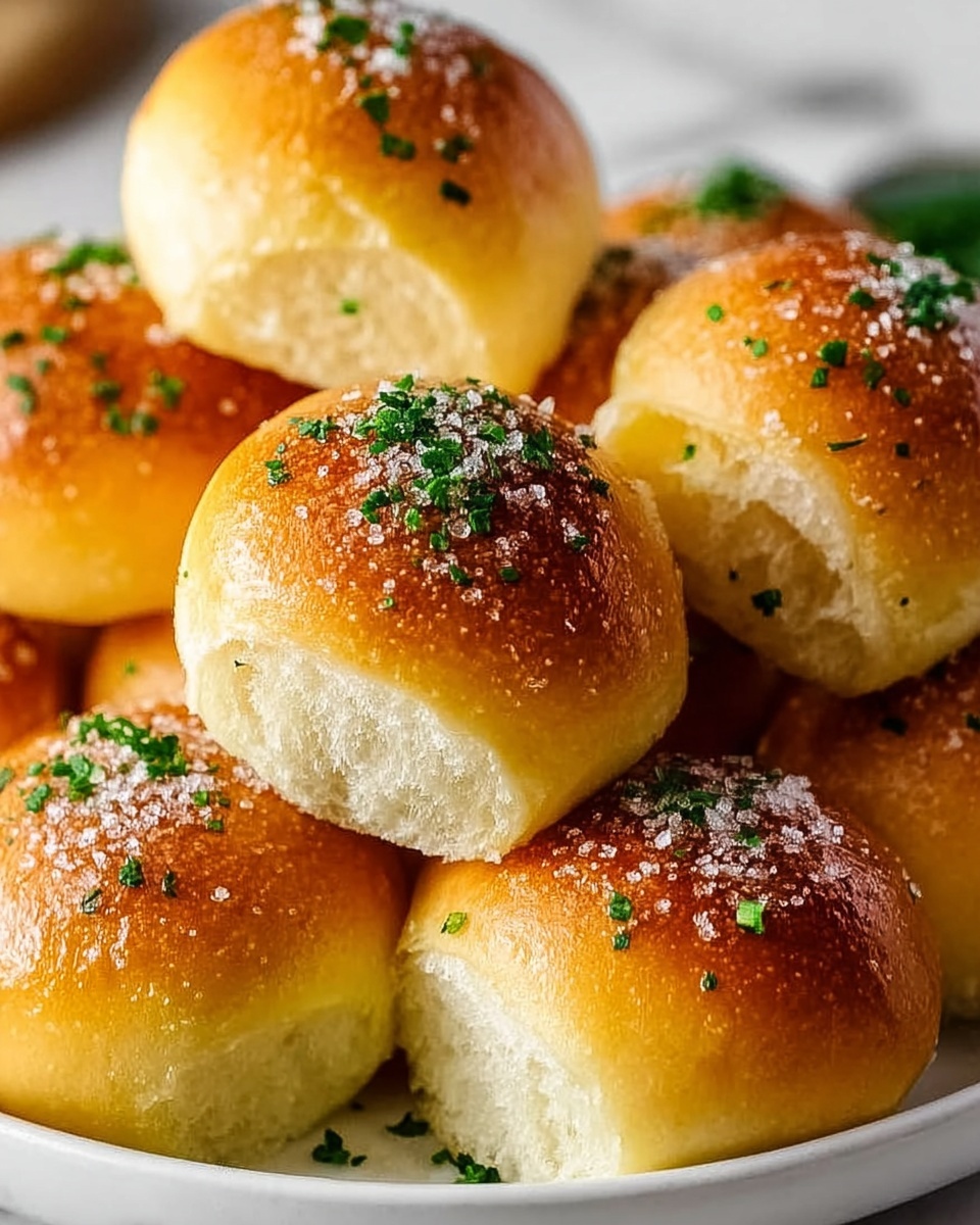Garlic Butter Bread Rolls Recipe - Recipe Image