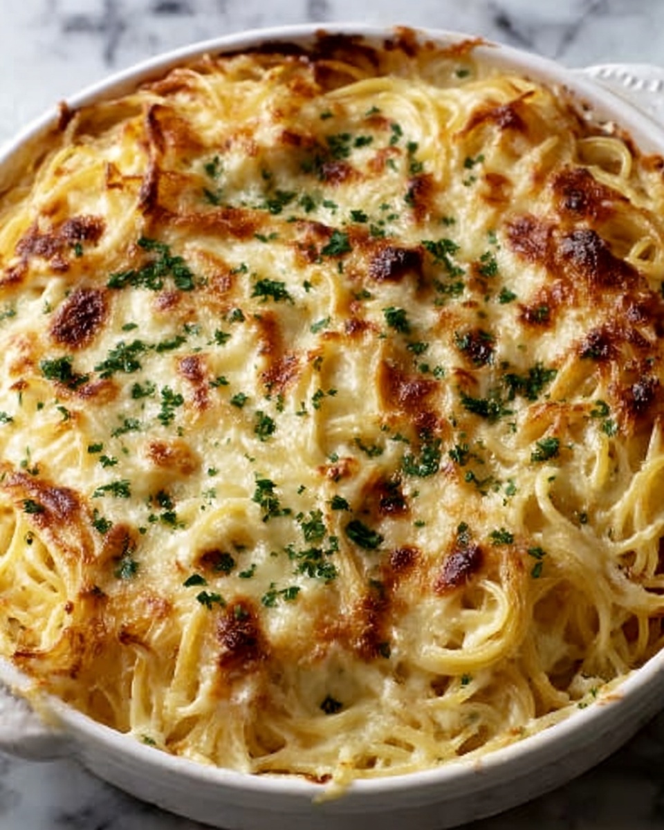 Baked Cream Cheese Spaghetti Recipe - Recipe Image