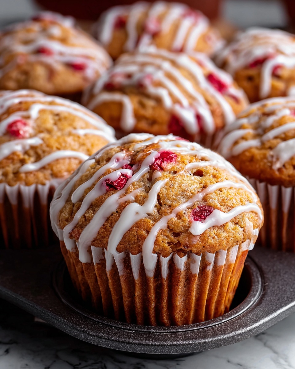 Juicy Strawberry Yogurt Muffins Recipe - Recipe Image