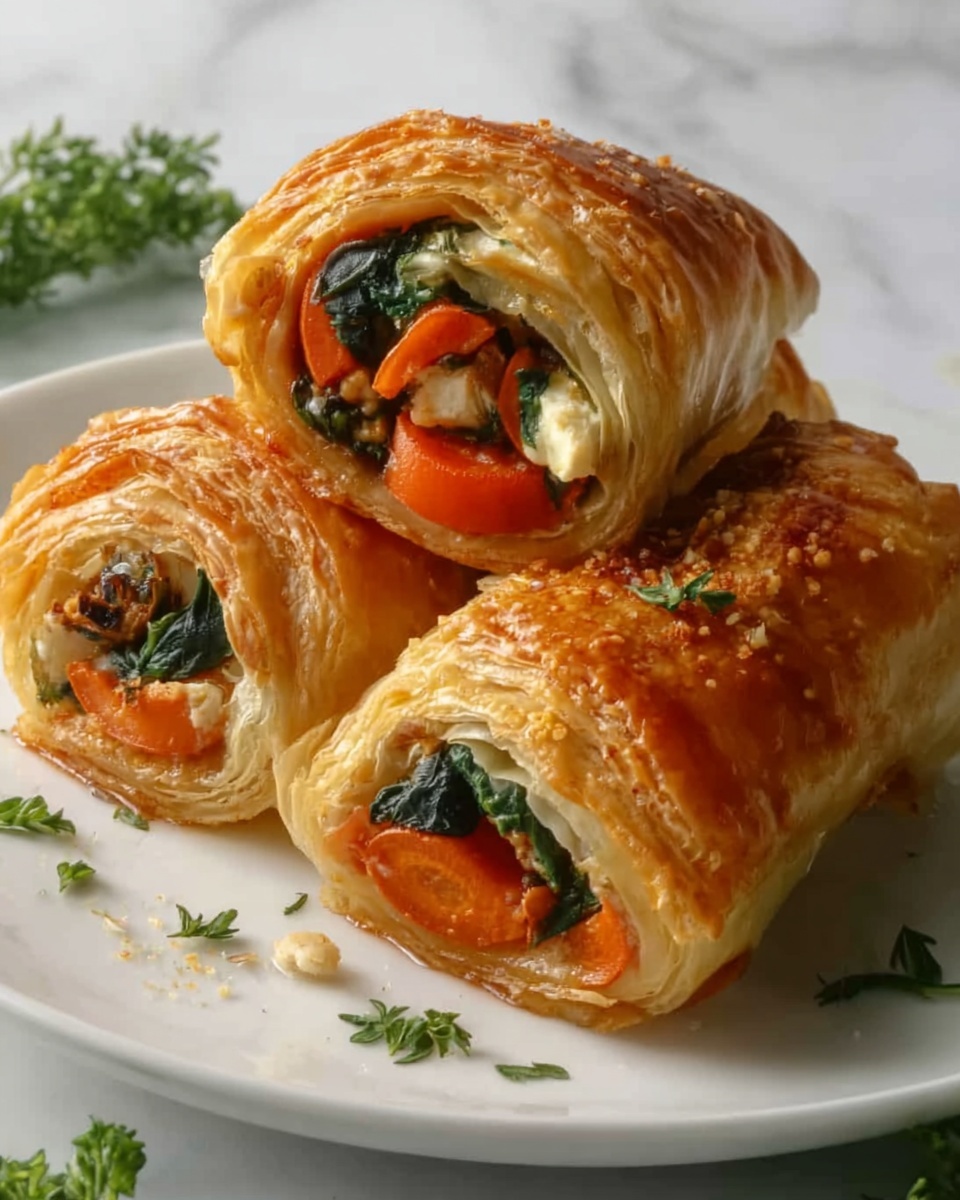 Savory Vegetable Strudel Recipe - Recipe Image