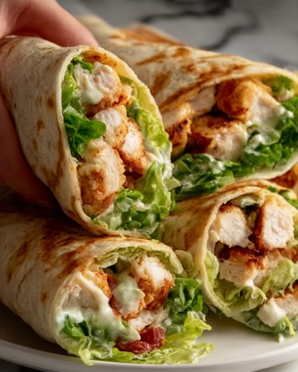 Chicken Caesar Salad Tortilla Cones Recipe - Recipe Image