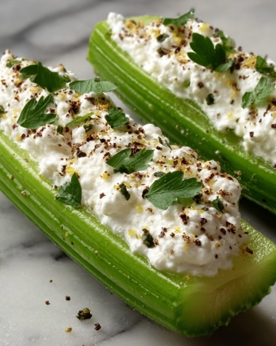Italian Cream Cheese Stuffed Celery Recipe - Recipe Image