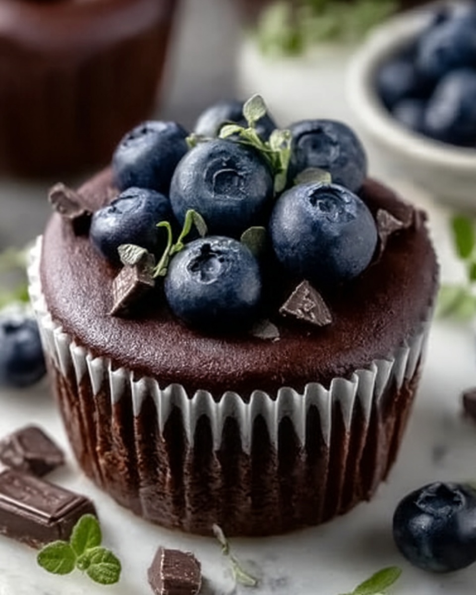 Dark Chocolate & Blueberry Frozen Yogurt Bites Recipe - Recipe Image