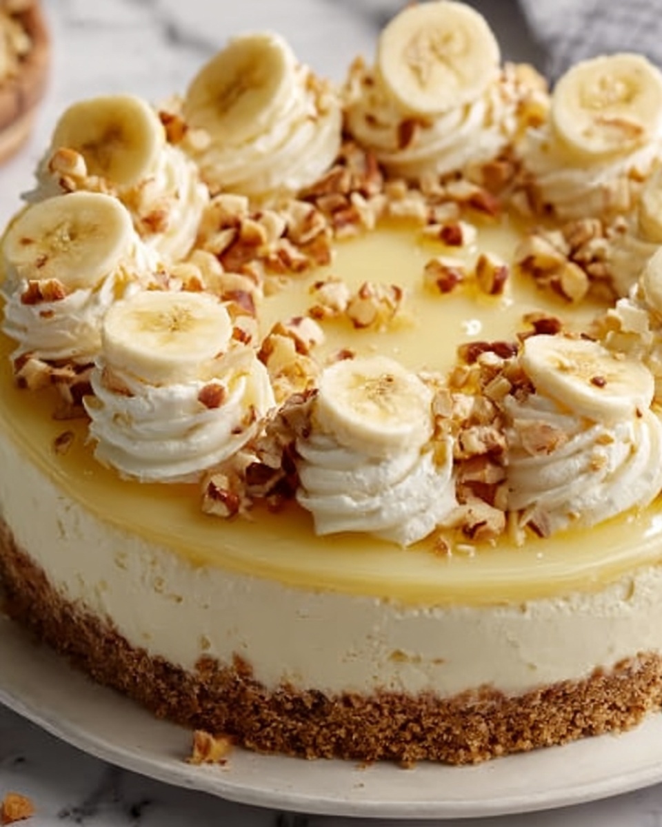 No Bake Banana Pudding Cheesecake Recipe - Recipe Image