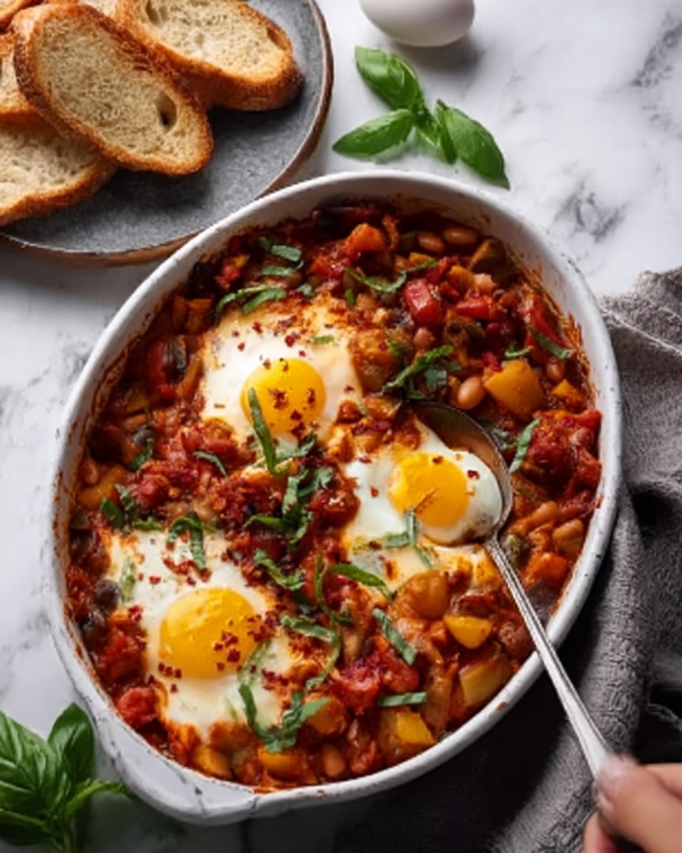 Pisto Manchego With Eggs Recipe - Recipe Image